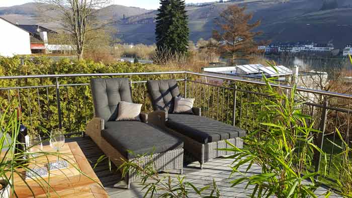 Ferienwohnung mieten Mosel mit Balkon