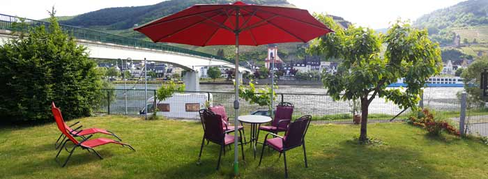 Ferienwohnung Zell Mosel mit Gartennutzung