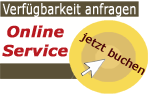 Belegung anfragen oder online buchen