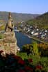 Cochem Mosel - Blick von der Burg auf Cochem