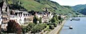 Altstadt Promenade Zell von der Fugngerbrcke aus